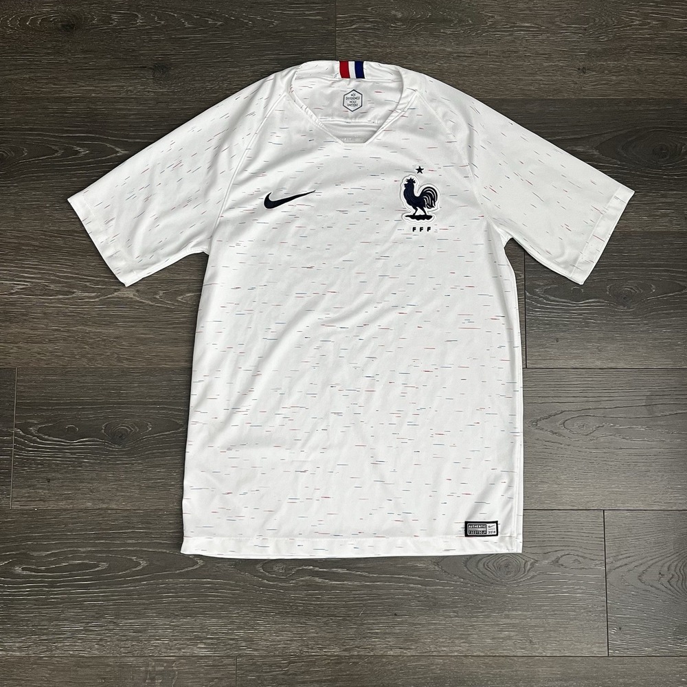 Nike France National Futbol Soccer Team Away 2018/19 Jersey Size Small‎ Sports